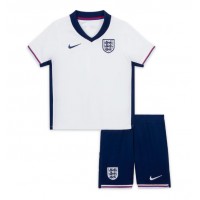 Camisa de Futebol Inglaterra Equipamento Principal Infantil Europeu 2024 Manga Curta (+ Calças curtas)